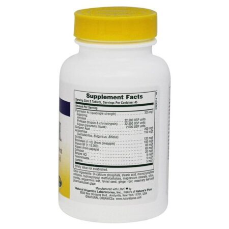 Nature's Plus Ultra Zyme 90 Tabletes: Enzimas Digestivas Essenciais para o Bem-Estar Intestinal no Brasil - Imagem 2