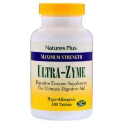 Nature's Plus Ultra Zyme 180 Tabletes: Enzimas Digestivas Essenciais para Saúde Intestinal