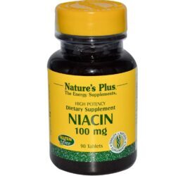 Nature's Plus Niacina 100 mg - Vitamina B3 Essencial para Saúde e Bem-Estar (90 Tabletes)