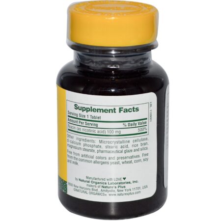 Nature's Plus, Niacina 100 mg - 90 Tabletes - Image 2