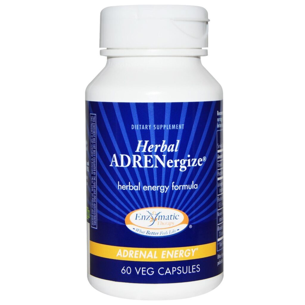 Enzymatic Therapy Ervaal ADRENergize 60 UltraCápsulas: Energia e Foco Natural