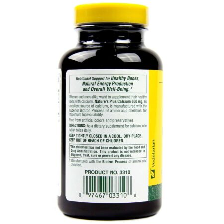 Nature's Plus, Cálcio 600 mg - 90 Tabletes - Image 3