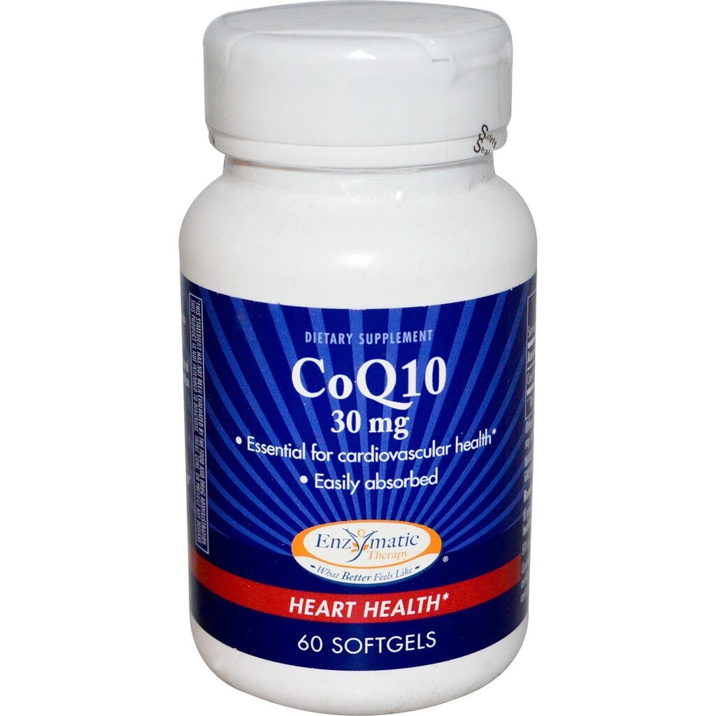 Enzymatic Therapy CoQ10 30 mg 60 Cápsulas: Energia Celular e Antioxidante Potente