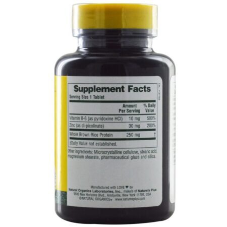 Nature's Plus Picolinato de Zinco com Vitamina B6 - 120 Tabletes para Imunidade e Bem-Estar - Imagem 2