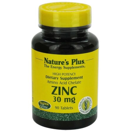 Nature's Plus, Zinco 30 mg - 90 Tabletes