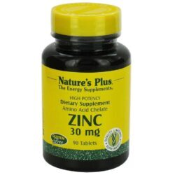 Nature's Plus Zinco 30 mg - 90 Tabletes: Imunidade e Bem-Estar Essencial