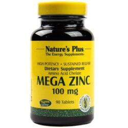 Nature's Plus Mega Zinco 100 mg - 90 Tabletes: Reforço Imunológico e Bem-Estar Essencial para Brasileiros