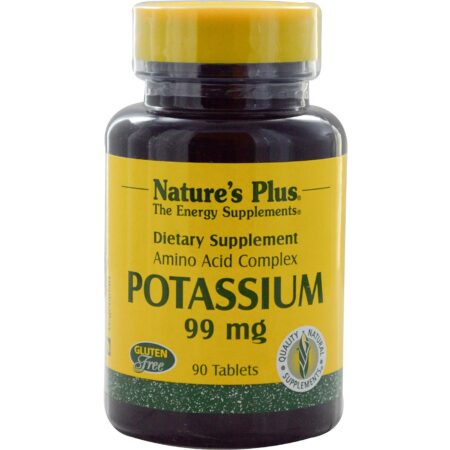 Nature's Plus, Potássio 99 mg - 90 Tabletes