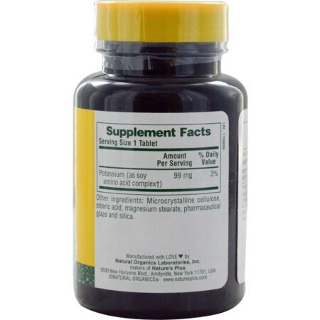 Nature's Plus Potássio 99 mg - Suporte Essencial para o Bem-Estar (90 Tabletes) - Imagem 2