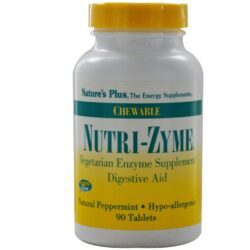 Nature's Plus Nutri-Zyme Ajuda Digestiva - 90 Comprimidos para Melhor Digestão
