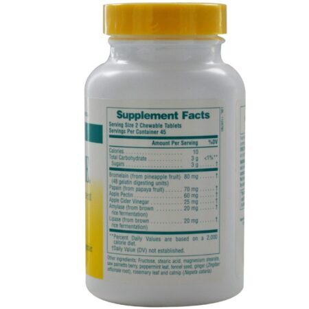 Nature's Plus Nutri-Zyme Ajuda Digestiva - 90 Comprimidos para Melhor Digestão - Imagem 2