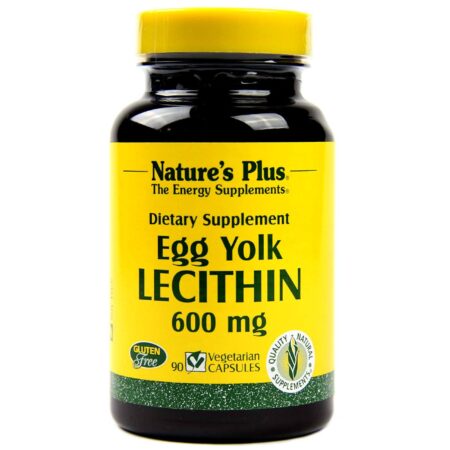 Nature's Plus, Lecitina de Gema de Ovo 600 mg - 90 Cápsulas Vegetarianas