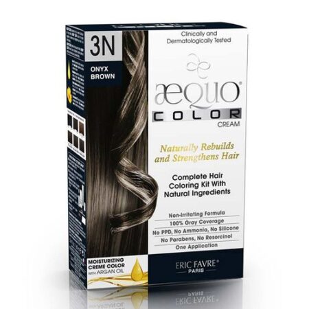 AEQUO, Creme Natural para Coloração de Cabelo (Color 184-3N Onyx) - Uma Aplicação