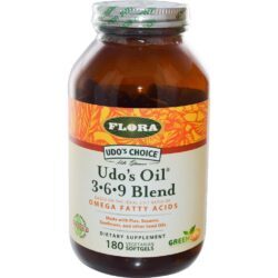 Flora Udo's Oil Mistura de Ômega 3-6-9 - 180 Cápsulas em Gel para Saúde Integral