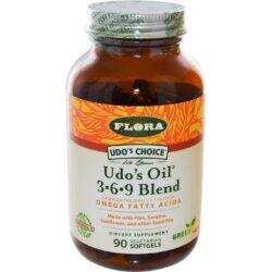 Flora, Óleo de Udo® Mistura 3-6-9 – 90 Cápsulas em Gel Vegetarianas: Saúde Essencial para o Corpo