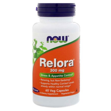 Relora 300 mg Now Foods 60 Cápsulas Vegetarianas