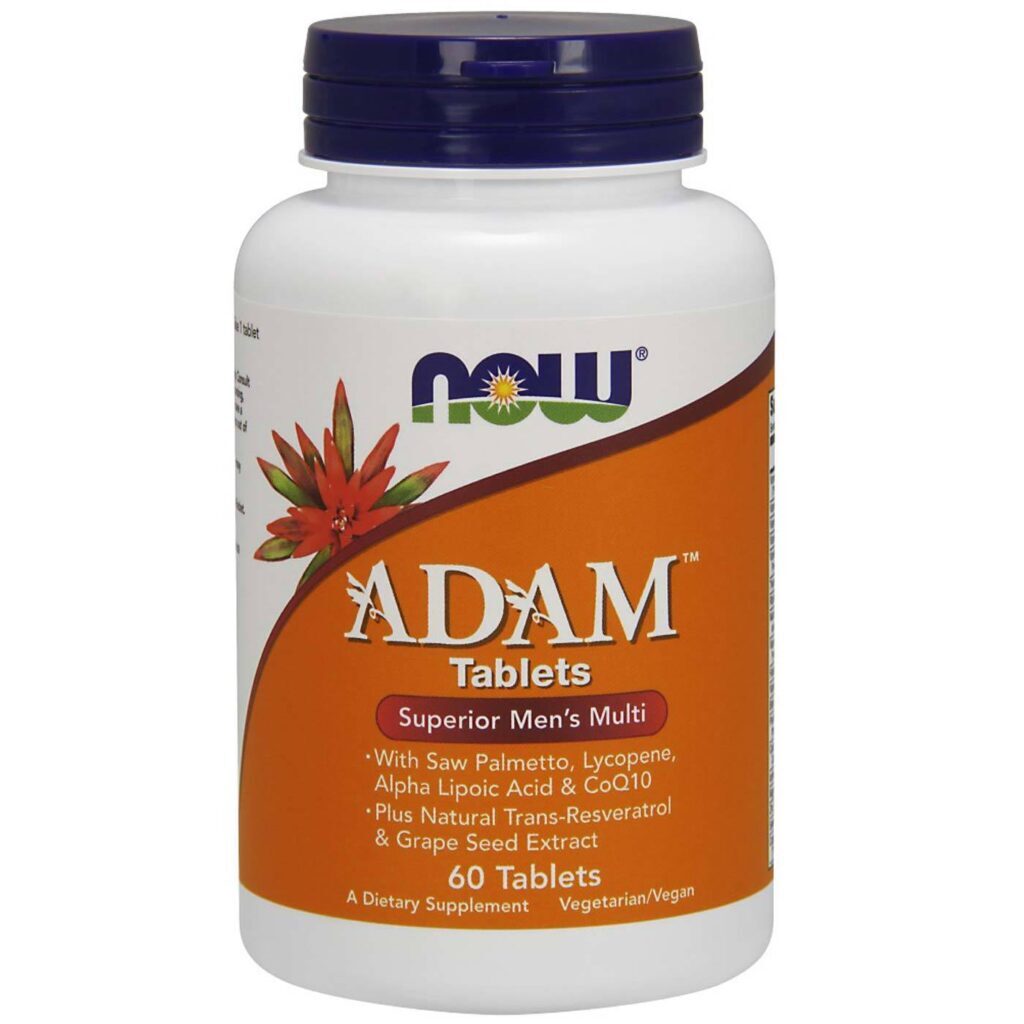 Now Foods Adam Multivitamínico Masculino - 60 Tabletes: Energia e Vitalidade