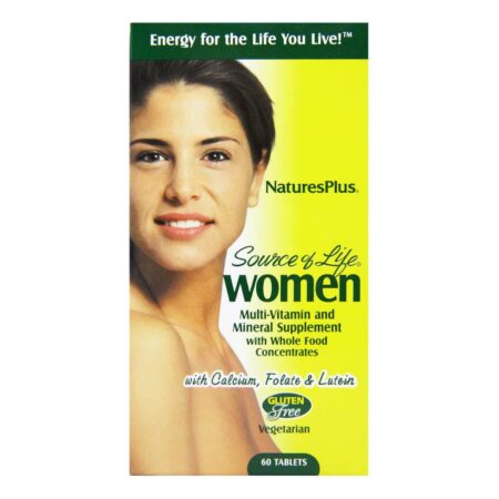 Nature's Plus, Multivitamínico para Mulheres Source of Life® - 60 Tabletes