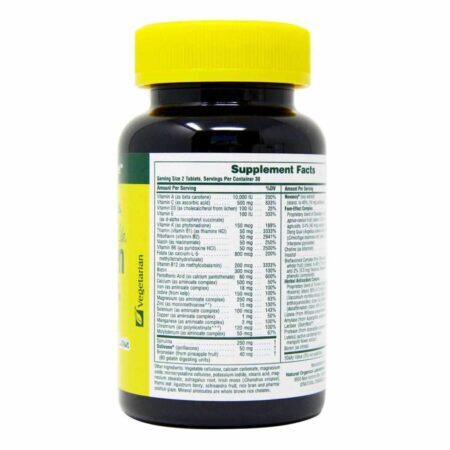 Nature's Plus Source of Life Multivitamínico para Mulheres - 60 Tabletes Essenciais - Imagem 3