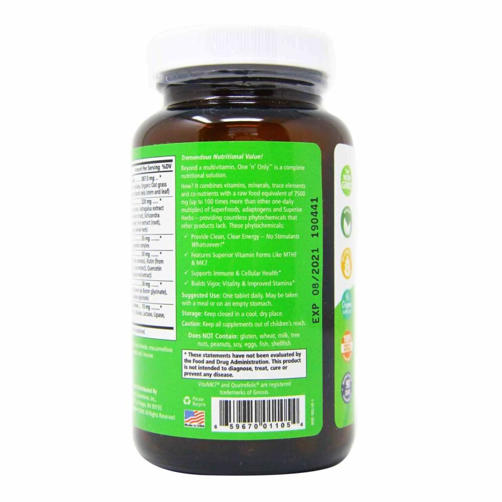 Pure Essence Labs One'n'Only Multivitamínico - 90 Tabletes: Energia e Vitalidade Essenciais - Imagem 4
