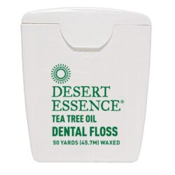 Desert Essence Fio Dental Óleo Melaleuca 45,7m: Higiene Bucal Profunda e Natural