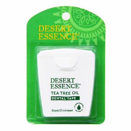 Desert Essence, Fio Dental de Melaleuca, Tea Tree - 30 metros