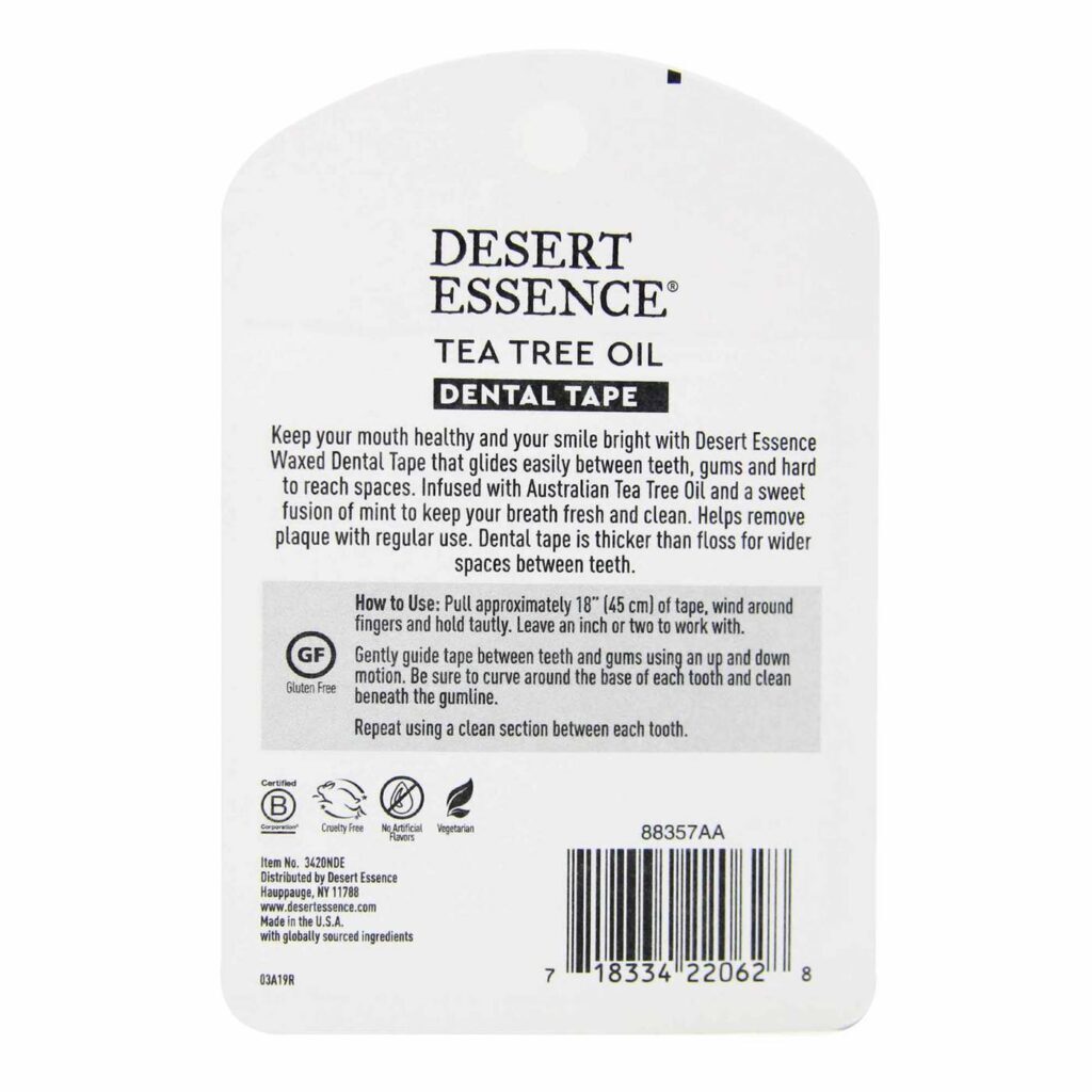 Desert Essence Fio Dental Melaleuca Tea Tree 30 metros - Higiene Bucal Profunda - Imagem 2