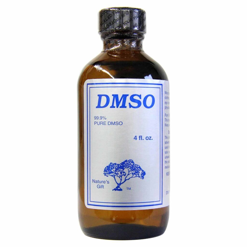 Nature's Gift DMSO Líquido 99,9% Puro 118,3 ml Vidro - Alívio e Bem-Estar