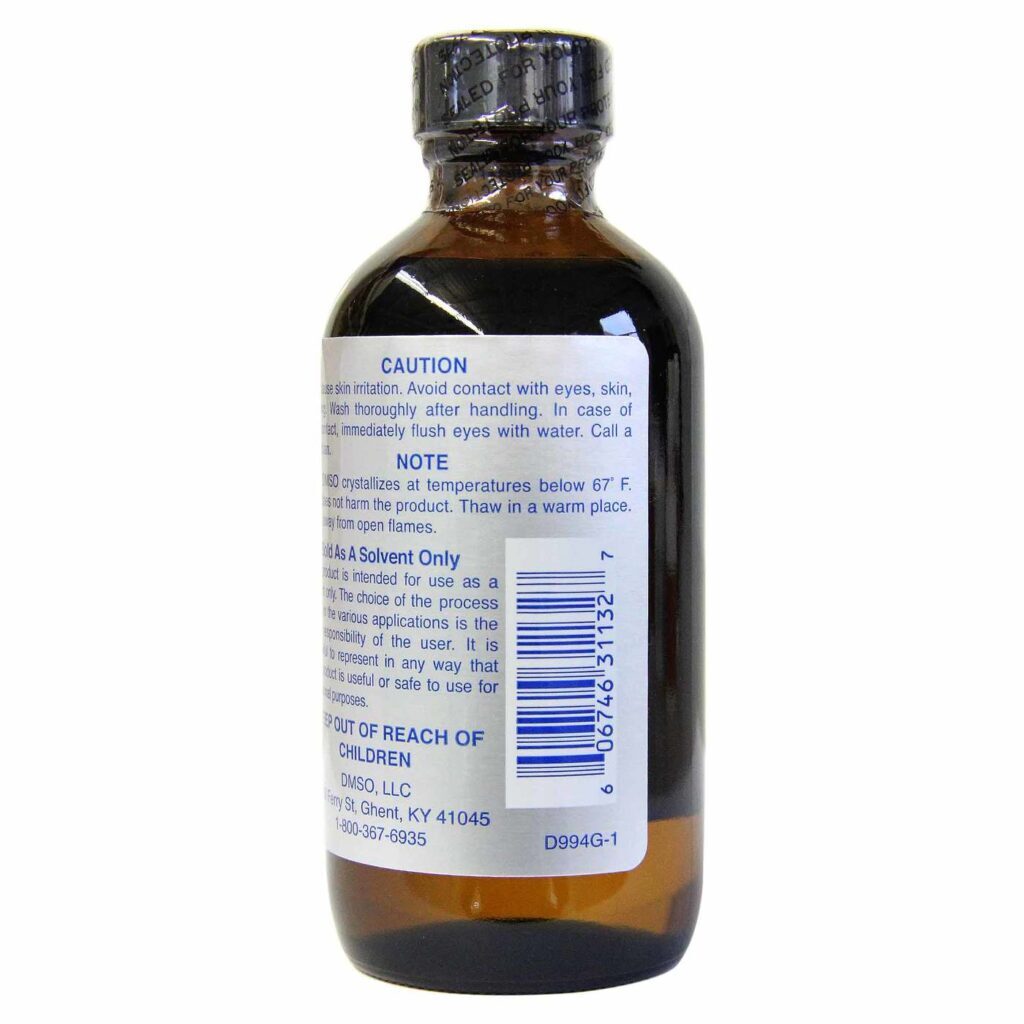 Nature's Gift DMSO Líquido 99,9% Puro 118,3 ml Vidro - Alívio e Bem-Estar - Imagem 3