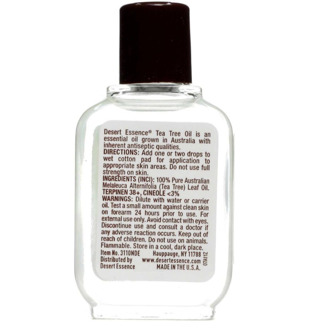 Desert Essence Óleo da Árvore do Chá 100% Puro Australiano 30ml: Poder Natural para Pele e Bem-Estar - Imagem 2