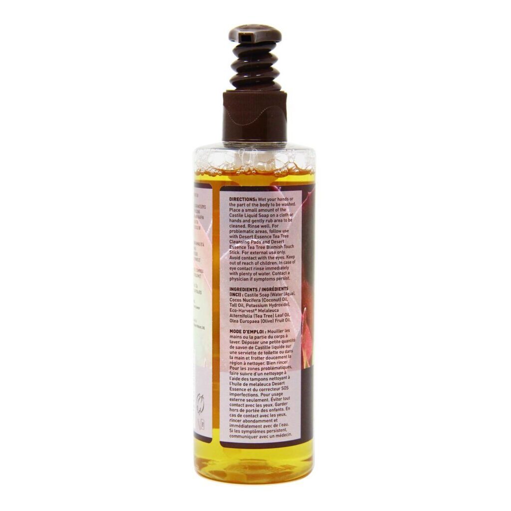 Desert Essence Sabonete Líquido de Castela Puro - 236ml (8 oz) - Imagem 3