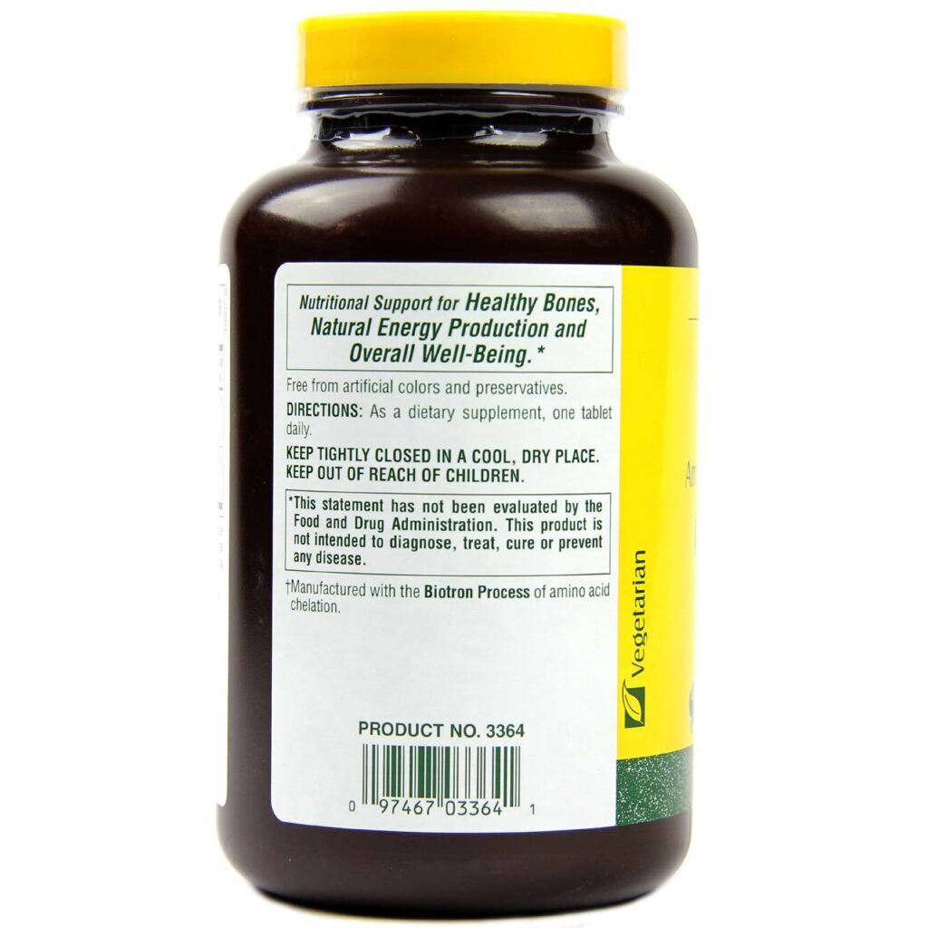 Nature's Plus Cal / Mag 500/250 mg - 180 Tabletes: Essencial para Ossos Fortes e Saúde Geral - Imagem 3