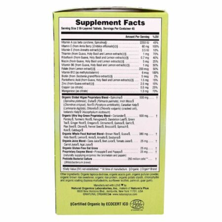 Nature’s Plus Ultra Suco Verde – 90 Tabletes: Vitalidade e Nutrição Completa no Brasil — foto 2 Nature’s Plus Ultra Suco Verde – 90 Tabletes: Vitalidade e Nutrição Completa no Brasil — foto 2