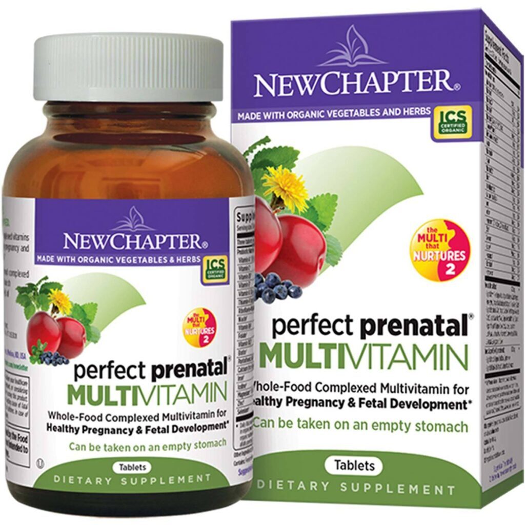 New Chapter Perfeito Pré-Natal 96 Tabletes - Nutrição Essencial para Gestantes