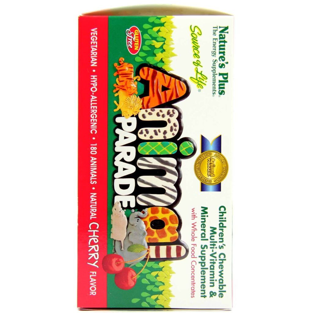 Nature's Plus Animal Parade® Multivitamínico 180 Gomas Mastigáveis - Nutrição Infantil Completa - Imagem 3