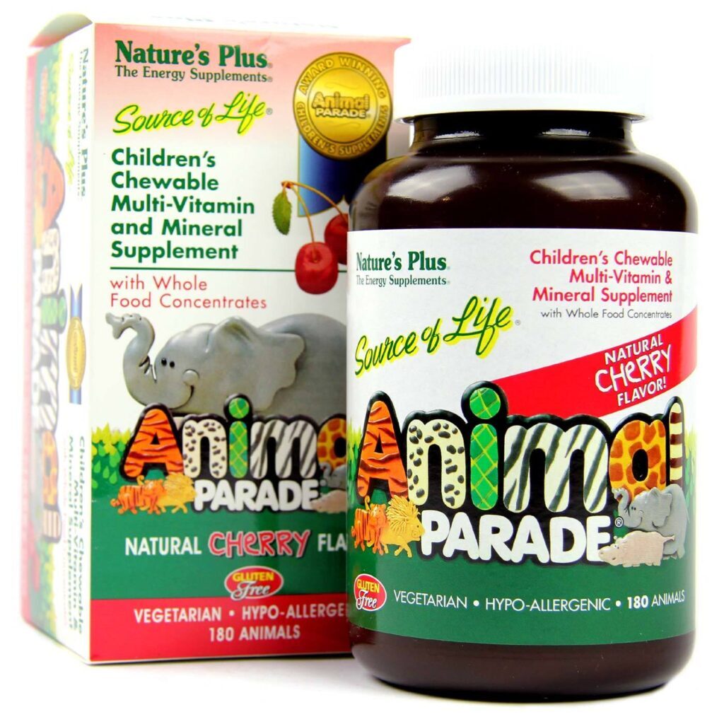 Nature's Plus Animal Parade® Multivitamínico 180 Gomas Mastigáveis - Nutrição Infantil Completa - Imagem 4