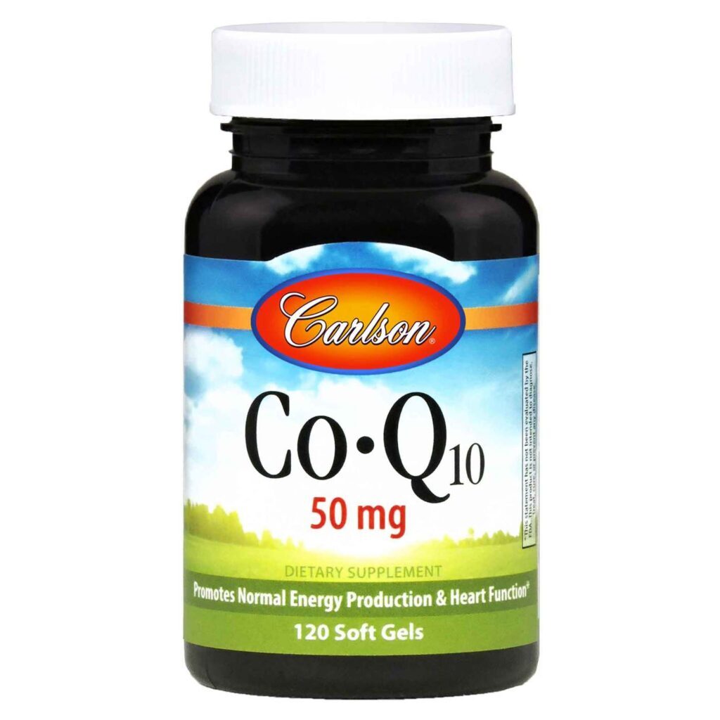 Carlson Labs CoQ10 50 mg 120 Cápsulas - Energia e Saúde Cardiovascular