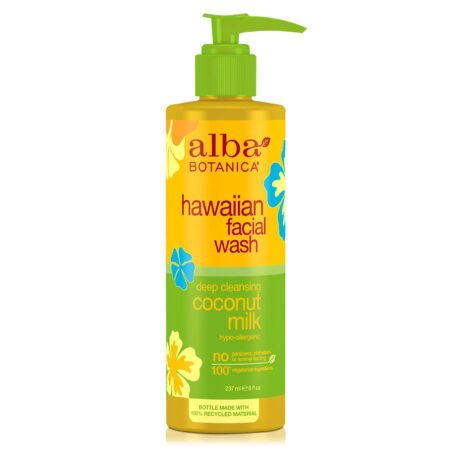 Alba Botanica, Hawaiian Limpeza Facial, Leite de Coco - 237 ml