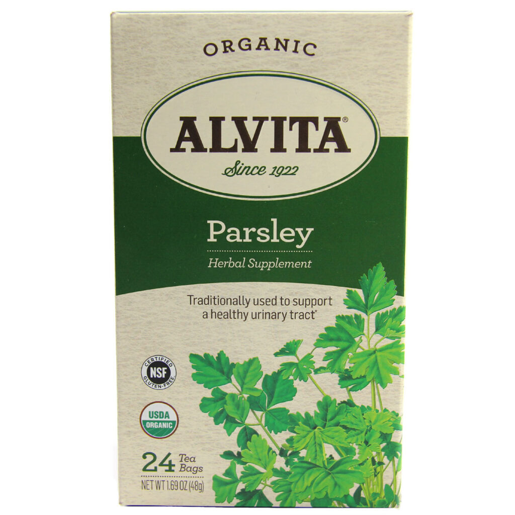 Alvita Chá de Salsa Orgânica 24 Saquinhos - Bem-Estar e Pureza Natural