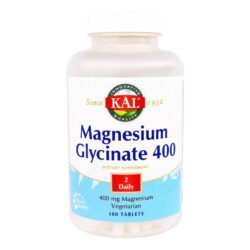 Kal Glicinato de Magnésio 400mg - 180 Tabletes: Energia e Bem-Estar Diário