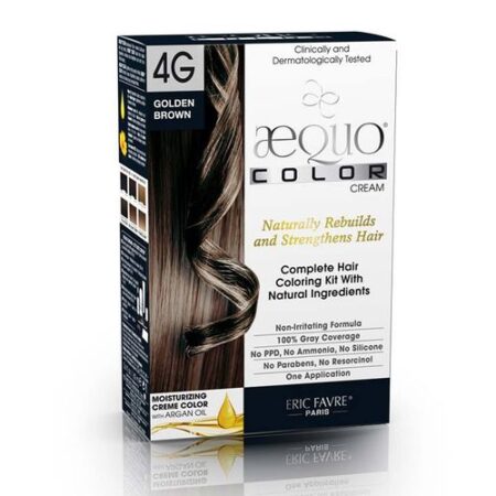 AEQUO®, Coloração Permantente Natural para o Cabelo, 4 G Ouro - Uma Aplicação