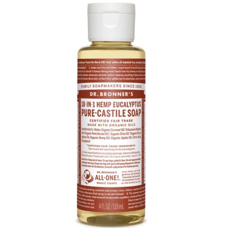 Dr Bronner Eucalyptus Pure Castela sabão Eucalpytus 4 fl oz