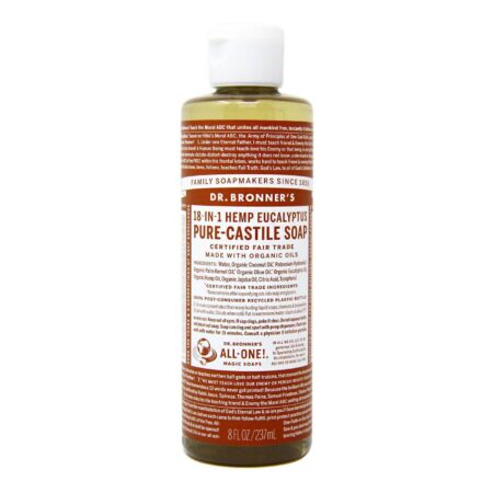 Dr Bronner Eucalyptus Pure Castela sabão Eucalpytus 8 fl oz