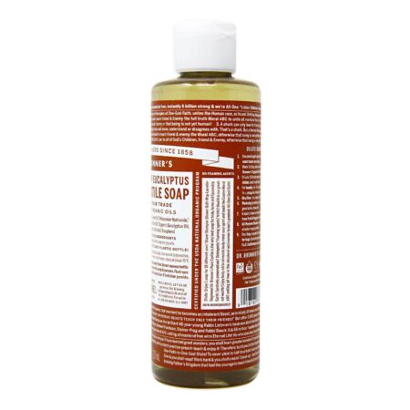 Dr Bronner Eucalyptus Pure Castela sabão Eucalpytus 8 fl oz - Image 2