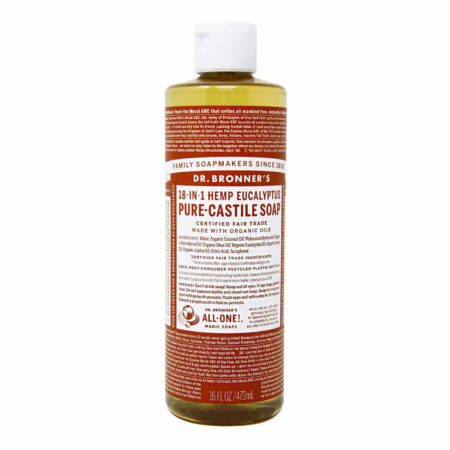 Dr Bronner Eucalyptus Pure Castela sabão Eucalpytus 16 fl oz