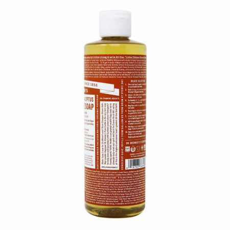 Dr Bronner Eucalyptus Pure Castela sabão Eucalpytus 16 fl oz - Image 3