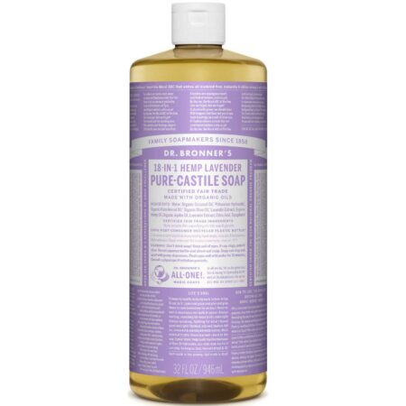 Dr Bronner Óleo de lavanda Pure Lavender Castela Soap 32 fl oz