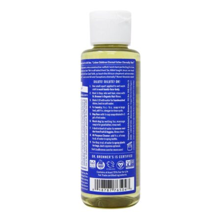 Dr Bronner Hortelã-pimenta Oil Pure Castela Soap Hortelã-pimenta 4 fl oz - Image 4