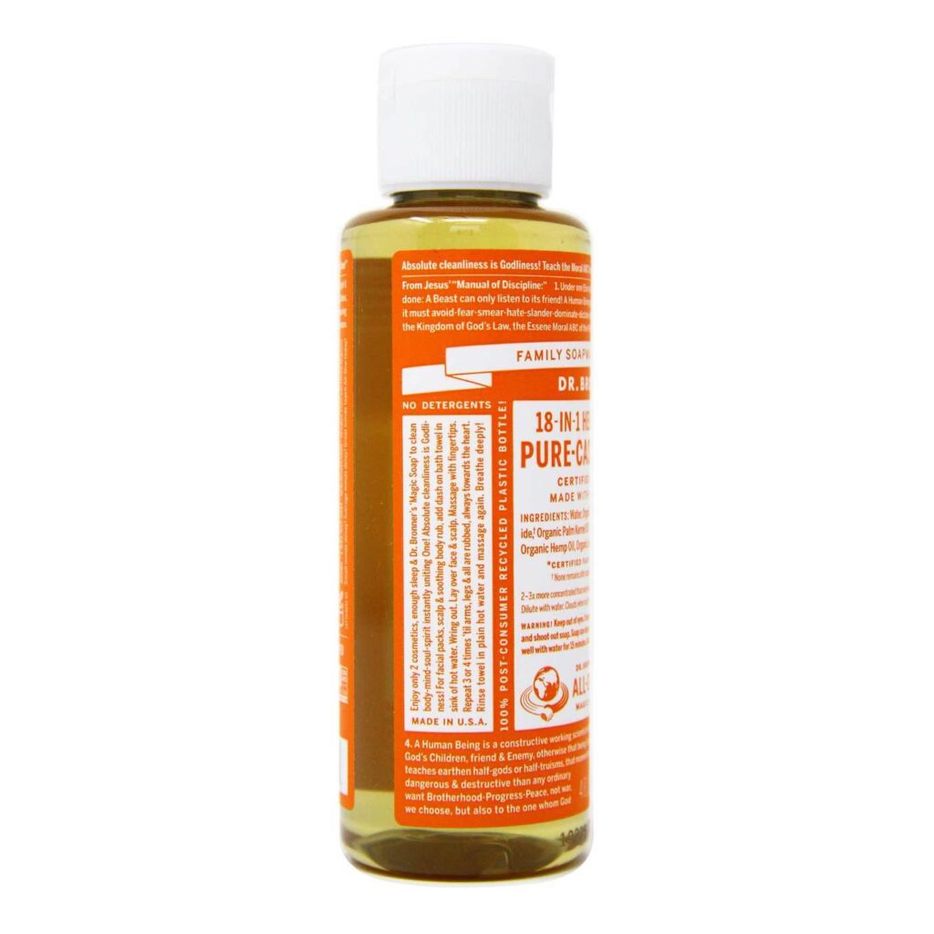 Sabão Líquido Dr. Bronner's Tea Tree Puro Castela 473ml: Limpeza Profunda e Natural para o seu Dia a Dia - Imagem 4