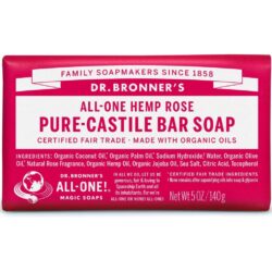 Sabonete Orgânico Dr. Bronner's Castela Rosa 142g: Limpeza Pura e Natural para sua Pele